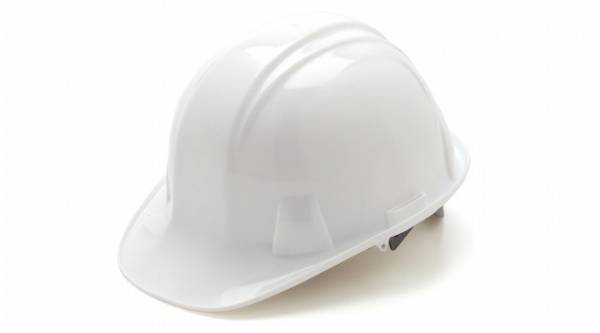 4-point Cap Style Hard Hat - White #2